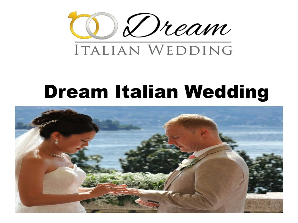 dream italian wedding