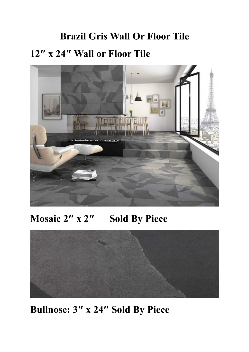 brazil gris wall or floor tile