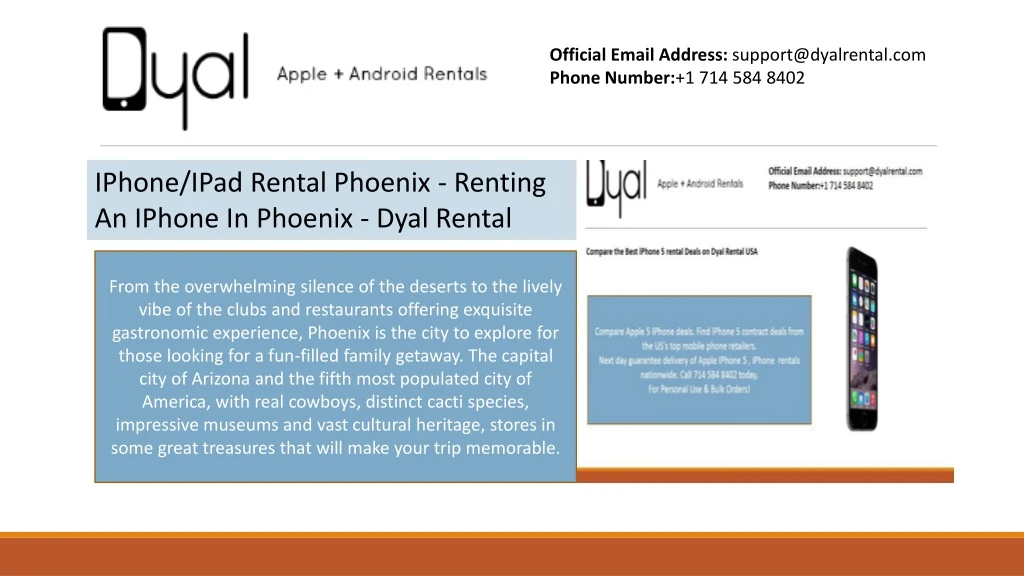 official email address support@dyalrental