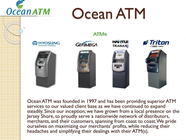 Free Quotes to Buy an ATM Machine | ATM placement quote - Ocean ATM