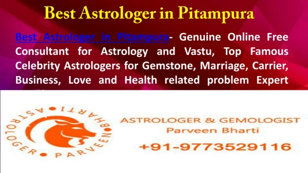 Best Astrologer in Pitampura