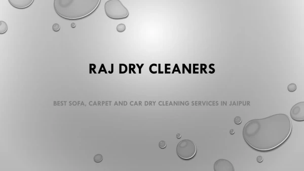 Dry Cleaning Service at Price