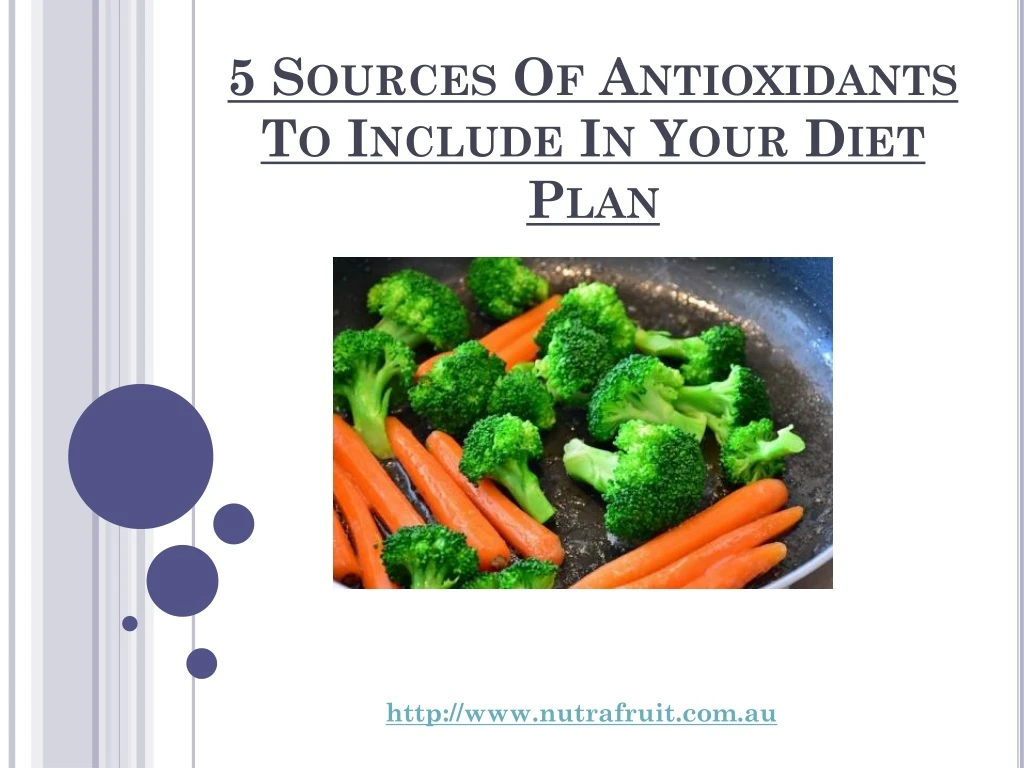 5 sources of antioxidants to include in your diet plan