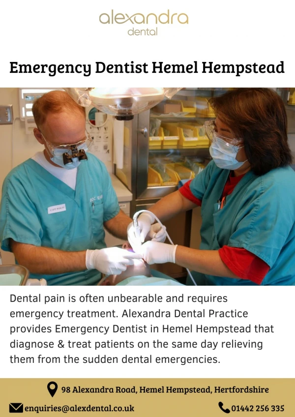 Emergency Dentist Hemel Hempstead