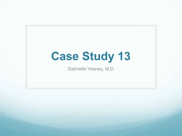 Case Study 13