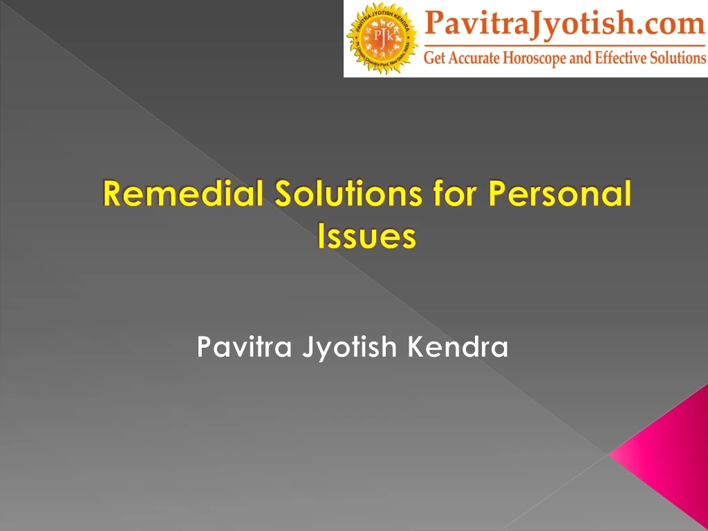 remedial solutions for personal issues