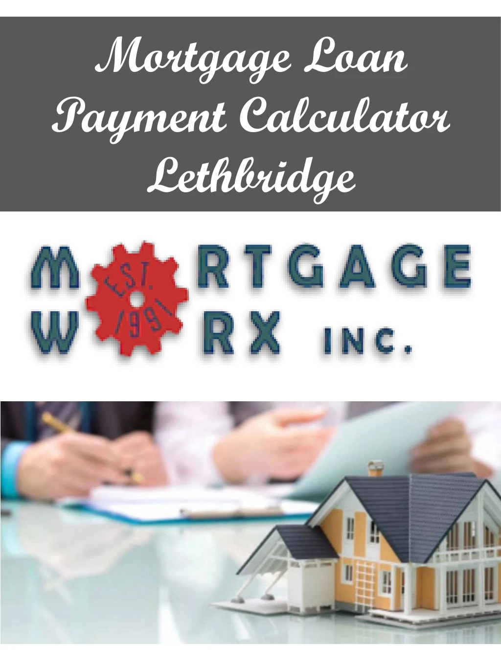 mortgage loan payment calculator lethbridge