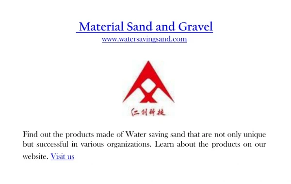 Material Sand and Gravel