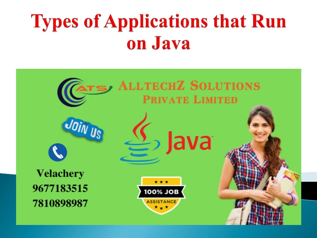 types of applications that run on java