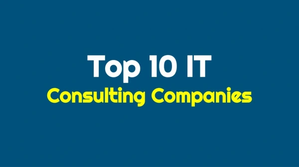 Top 10 IT Service Companies