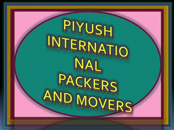 Piyush Packers and Movers Panchkula