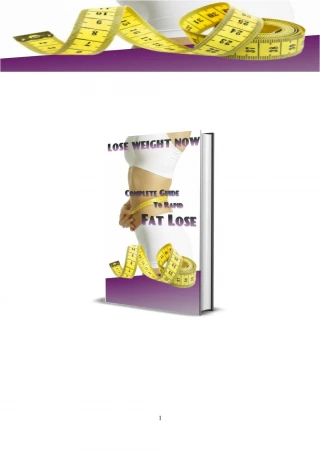 Weight loss - slide 1