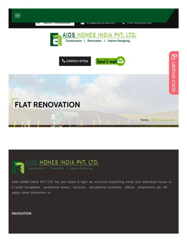 Flat Renovation | Flat Renovation Services | Aioshomes