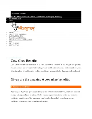 http://www.gauamritam.com/organic-desi-cow-ghee/ - slide 1