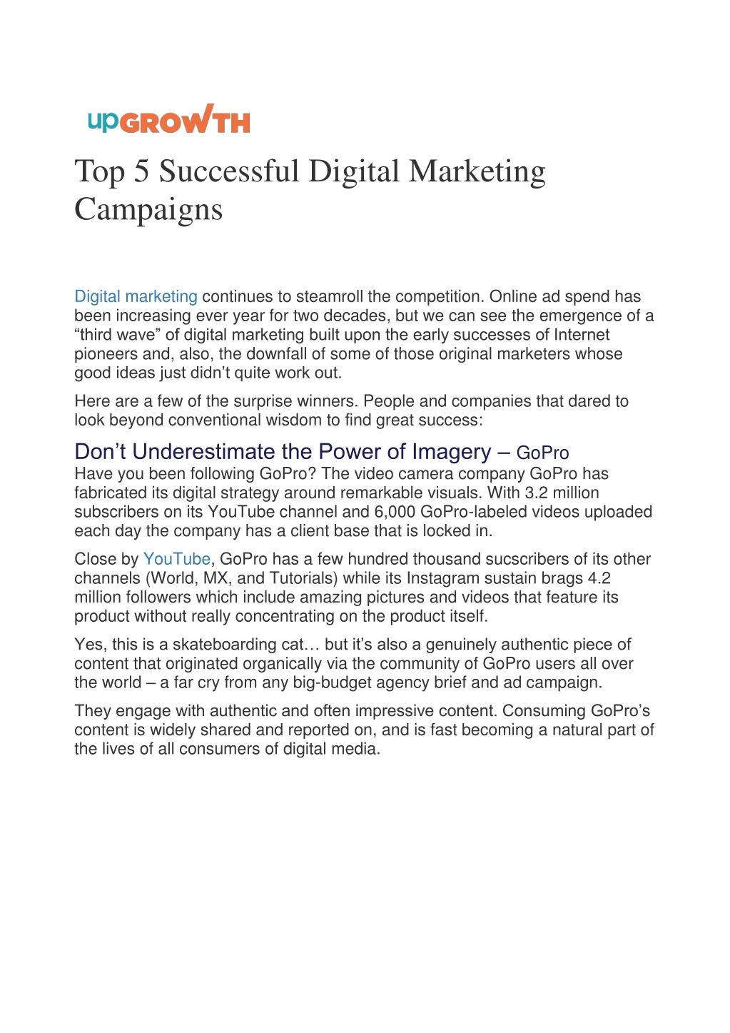 top 5 successful digital marketing campaigns