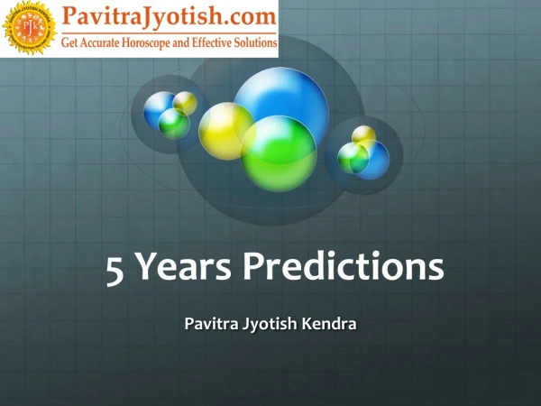 5 Years Predictions