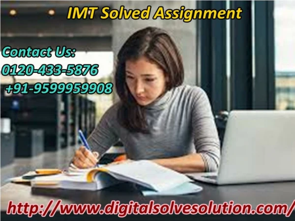 Knowing about IMT solved assignment 0120-433-5876