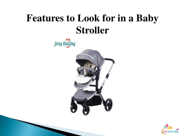Features to Look for in a Baby Stroller