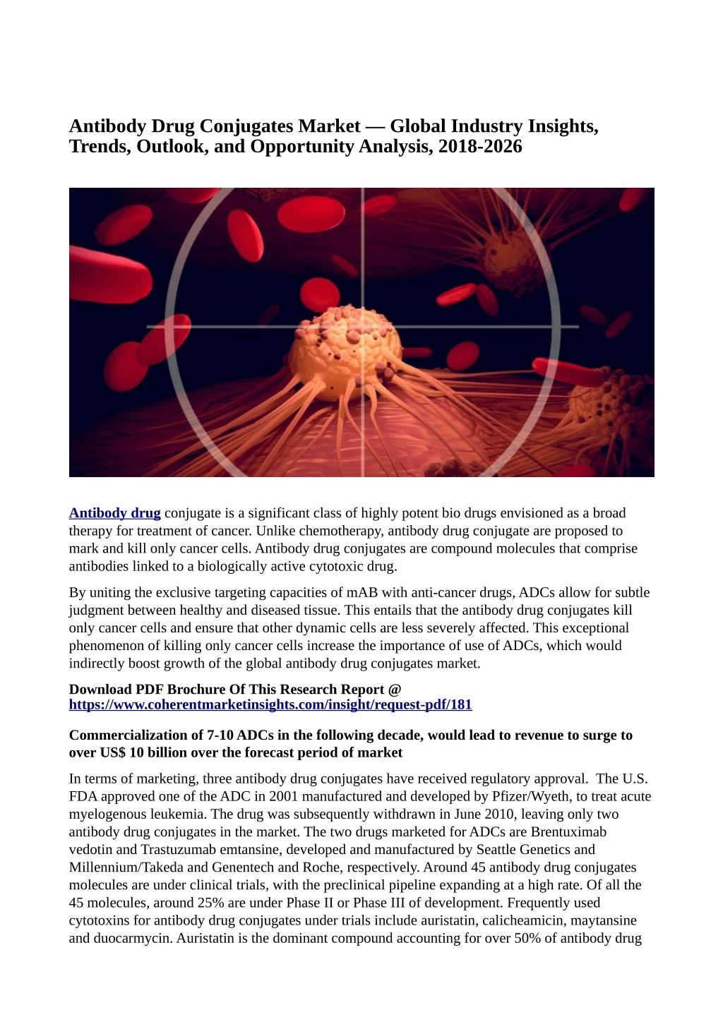 antibody drug conjugates market global industry