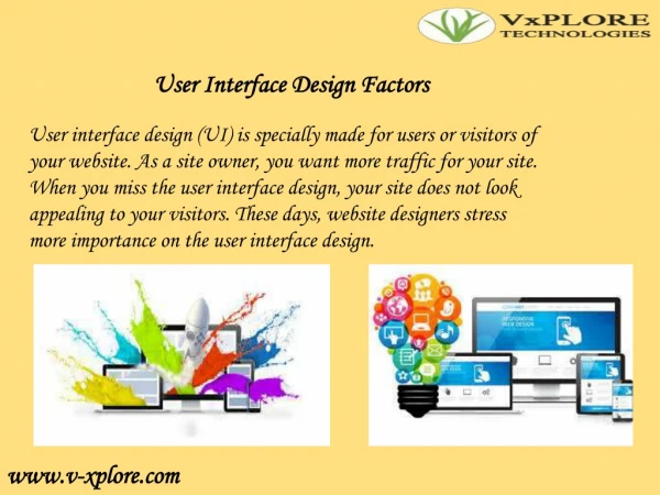 User Interface Design Factors