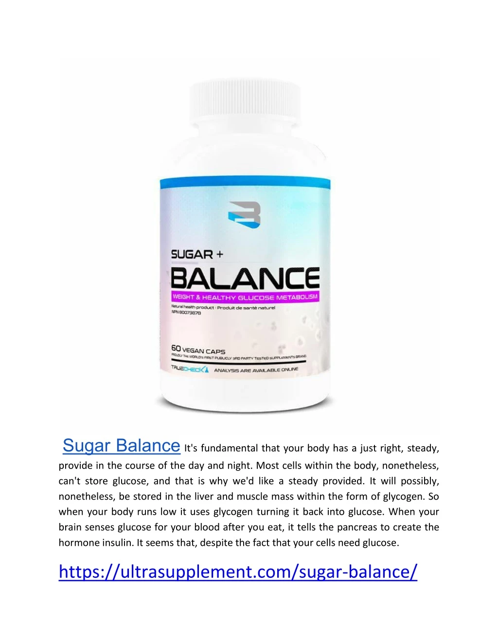 sugar balance it s fundamental that your body