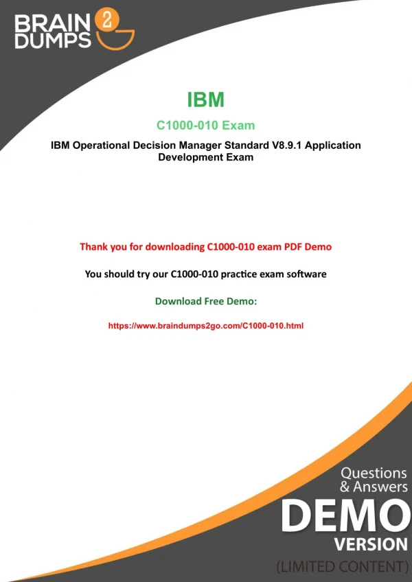 Get Valid IBM C1000-010 Exam Dumps - 100% Passing Guarantee