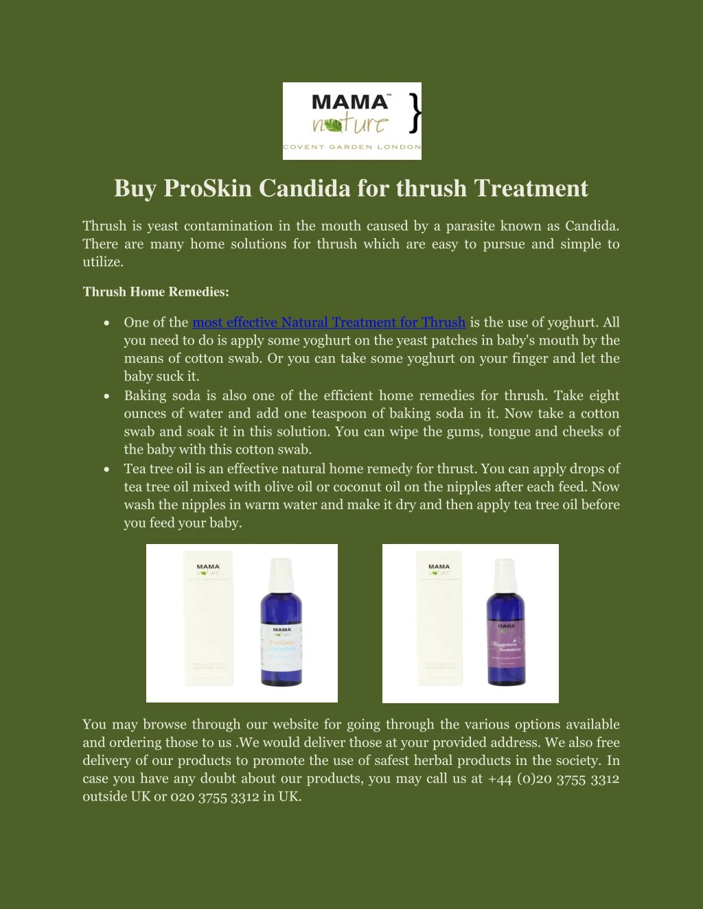 buy proskin candida for thrush treatment
