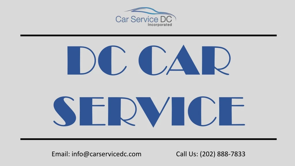 dc car service