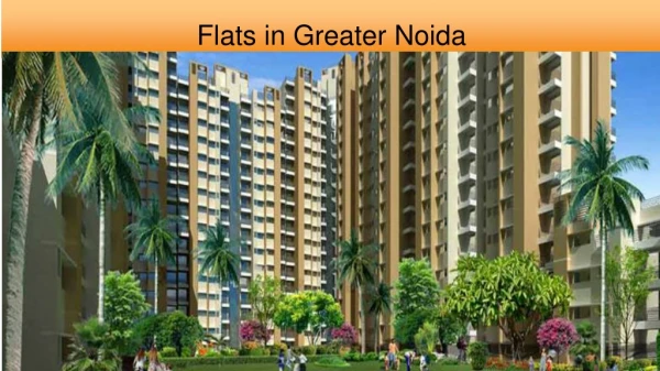 Buy Flat in Greater Noida - afforadable 1/2/3 BHK in Noida