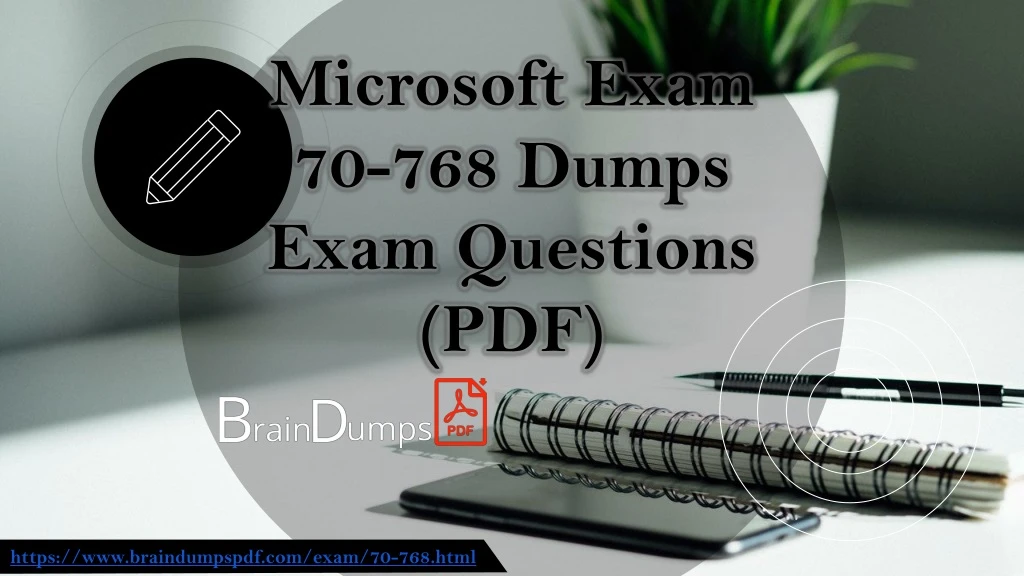 microsoft exam 70 768 dumps exam questions pdf