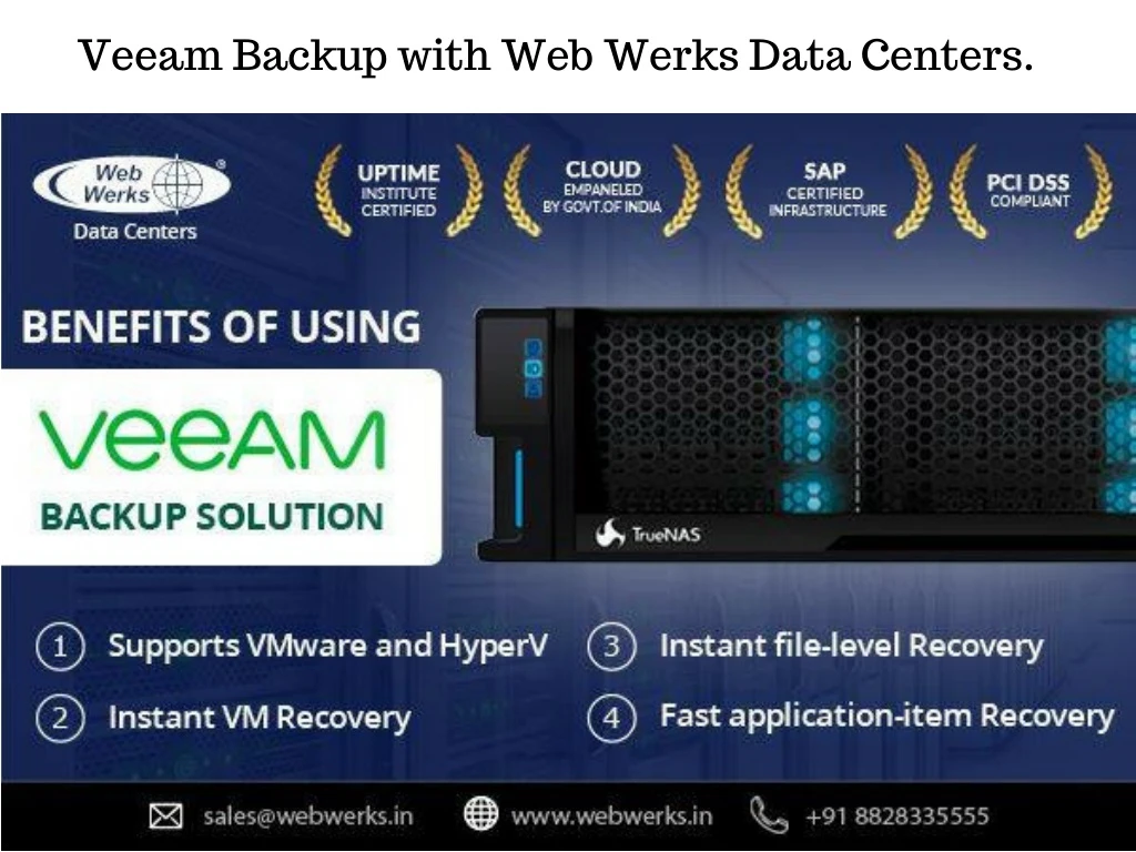 veeam backup with web werks data centers