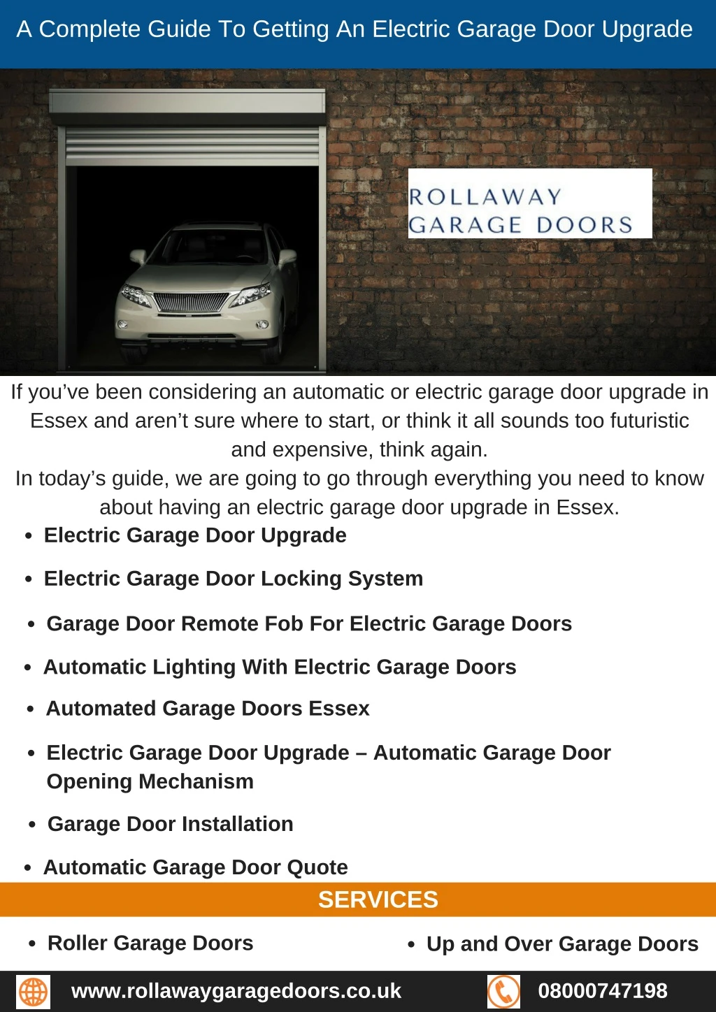 a complete guide to getting an electric garage