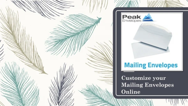 Customize your Mailing Envelopes Online with Peak Envelopes