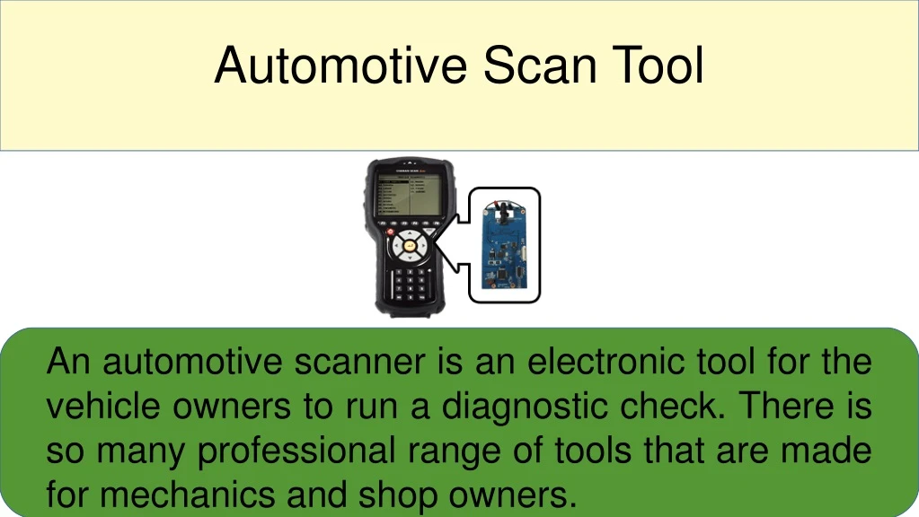 automotive scan tool