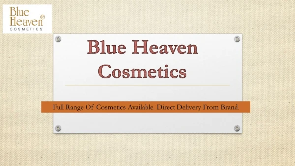 Book online cosmetic products/-Blue Heaven Official Website