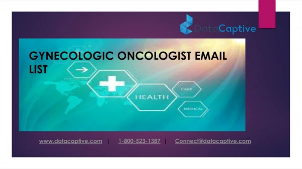 Gynecologic Oncologist Email List | Hematology/Oncology Database