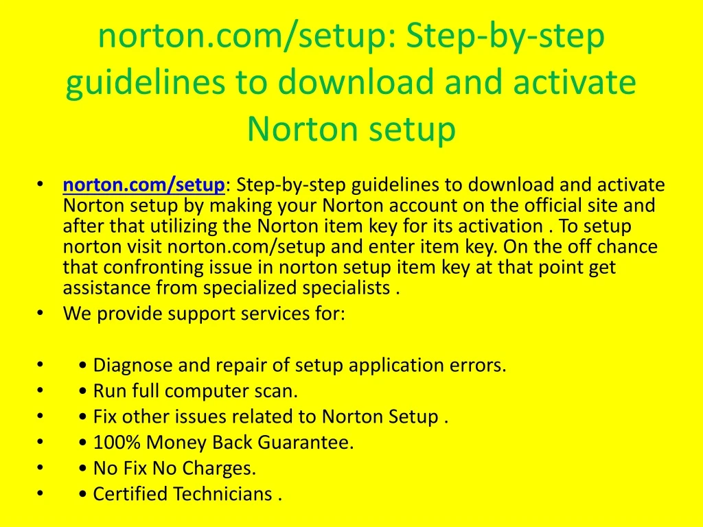 norton com setup step by step guidelines to download and activate norton setup