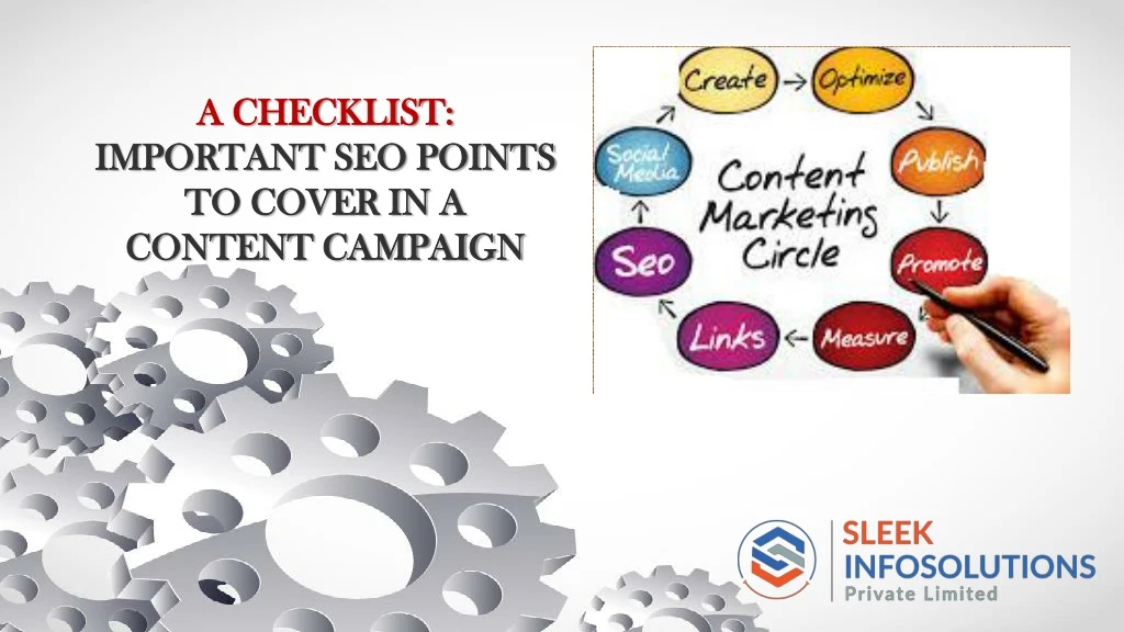 a checklist important seo points to cover