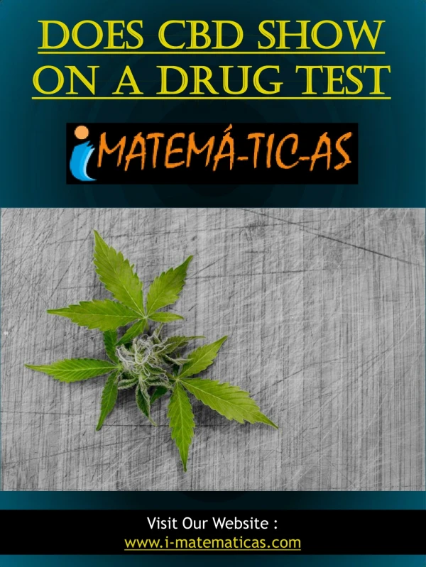 Does Cbd Show On A Drug Test