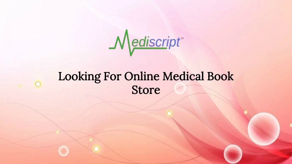 looking for online medical book store