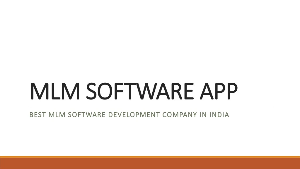 mlm software app