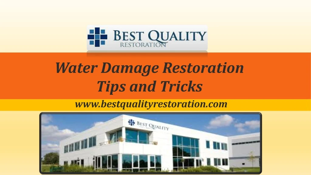 water damage restoration tips and tricks