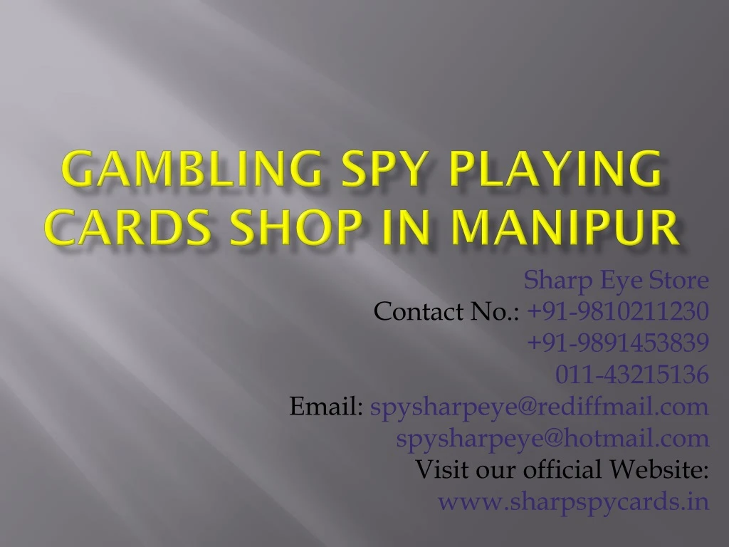 gambling spy playing cards shop in manipur