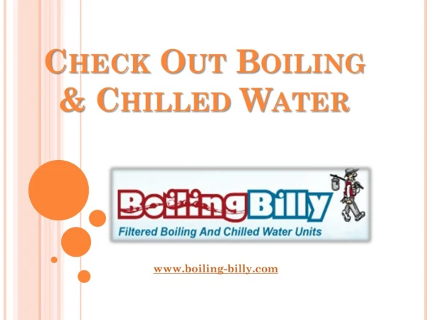 Check Out Boiling & Chilled Water