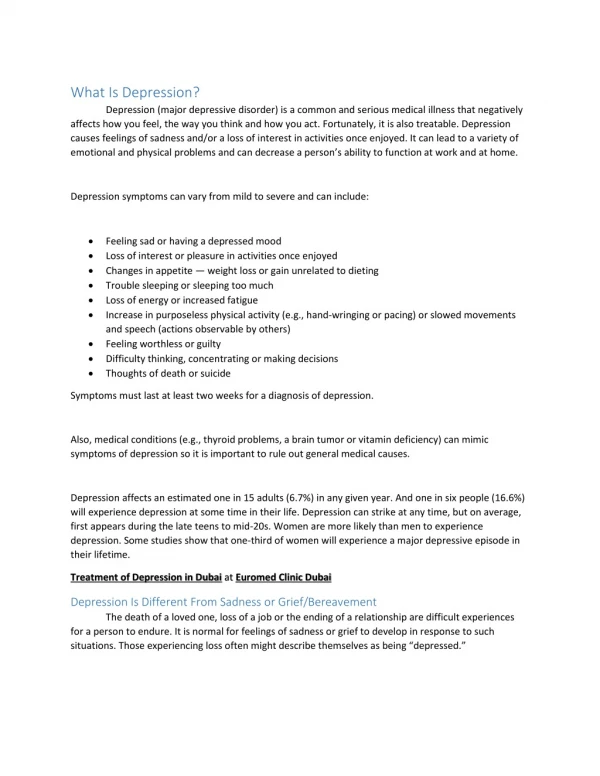 what is depression depression major depressive