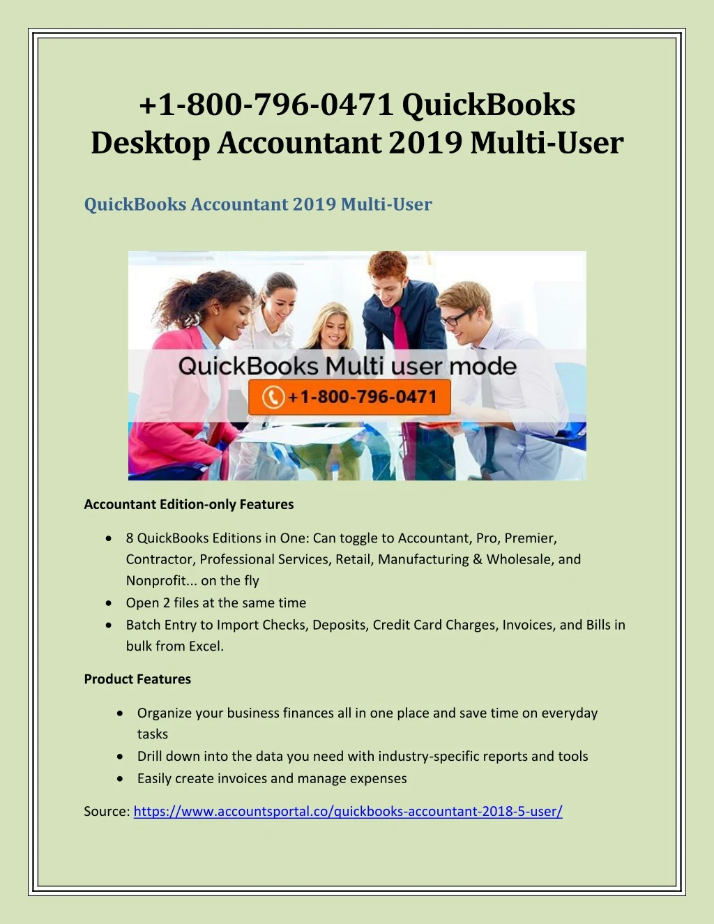 1 800 796 0471 quickbooks desktop accountant 2019
