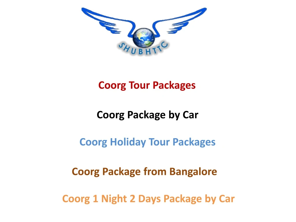 coorg tour packages