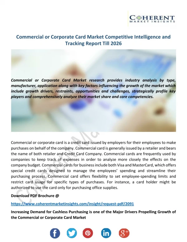 Commercial or Corporate Card Market