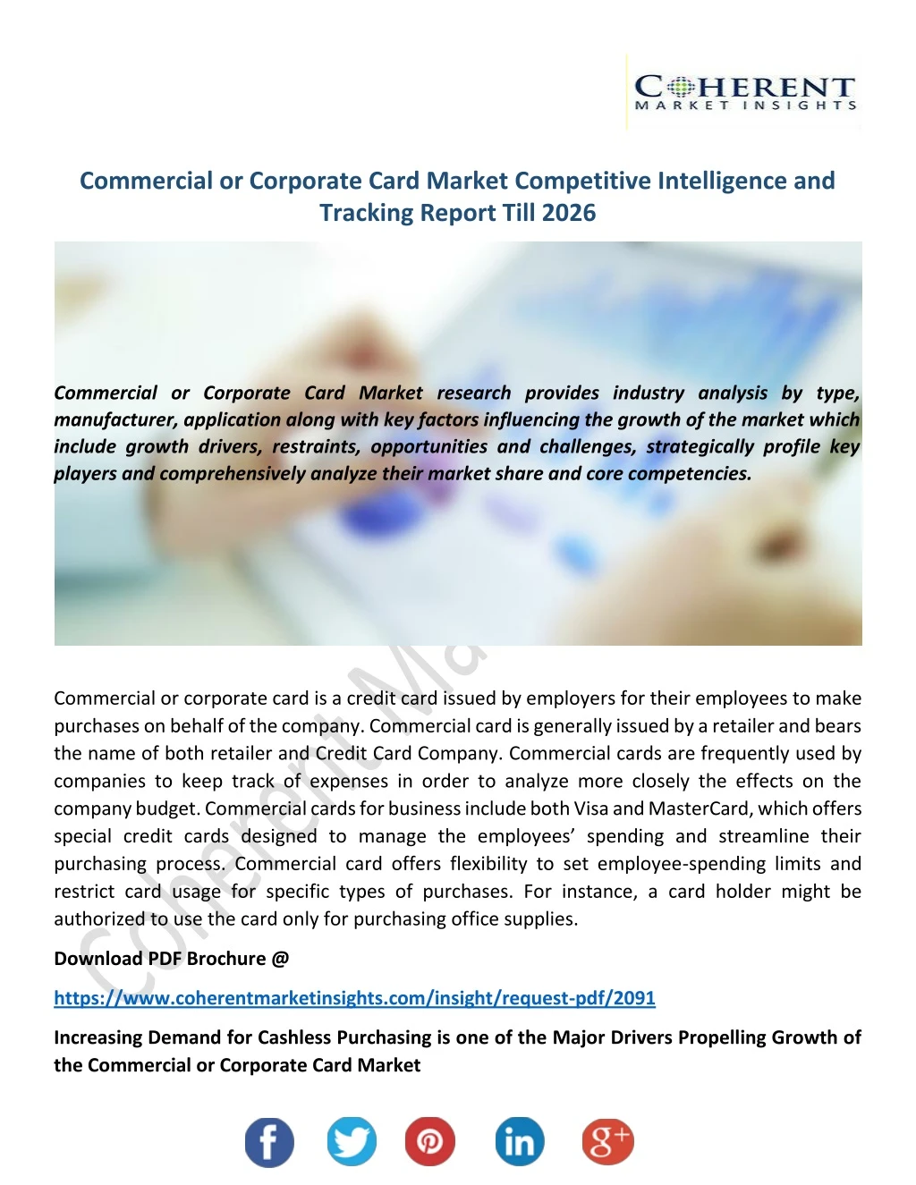 commercial or corporate card market competitive