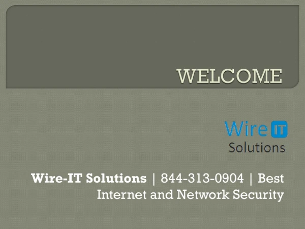 Wire-IT Solutions | 844-313-0904 | Best Internet Services